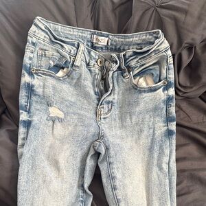 Blue Distressed Women's Jeans